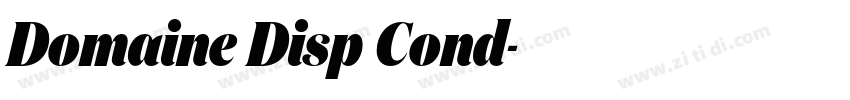 Domaine Disp Cond字体转换 Domaine Disp Cond字体转换